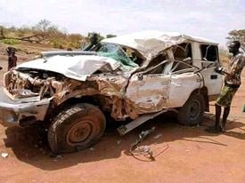 Former Finance Minister Arthur Akuein survives grisly car accident in Aweil